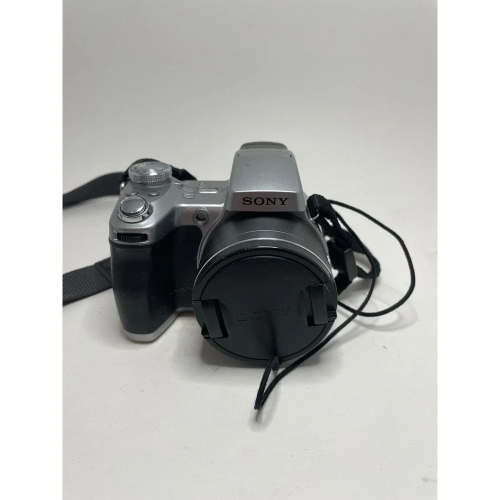 Sony Cybershot DSC-H1 Bundle Digital Camera 5.1 MP 12X Zoom Tested Working